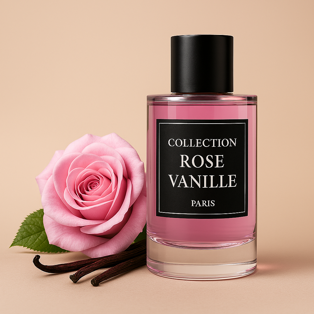 Rose Vanille – Collection Privée L'Authentique | Eau de Parfum Féminin 50 ml | Floral Gourmand