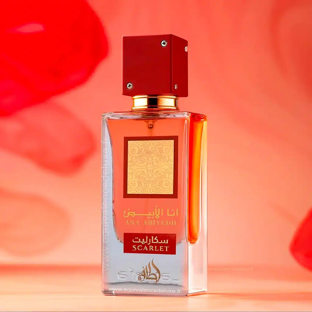 Ana Abiyedh Scarlet – Eau de Parfum Floral Fruité Gourmand Unisexe 100ml | Lattafa