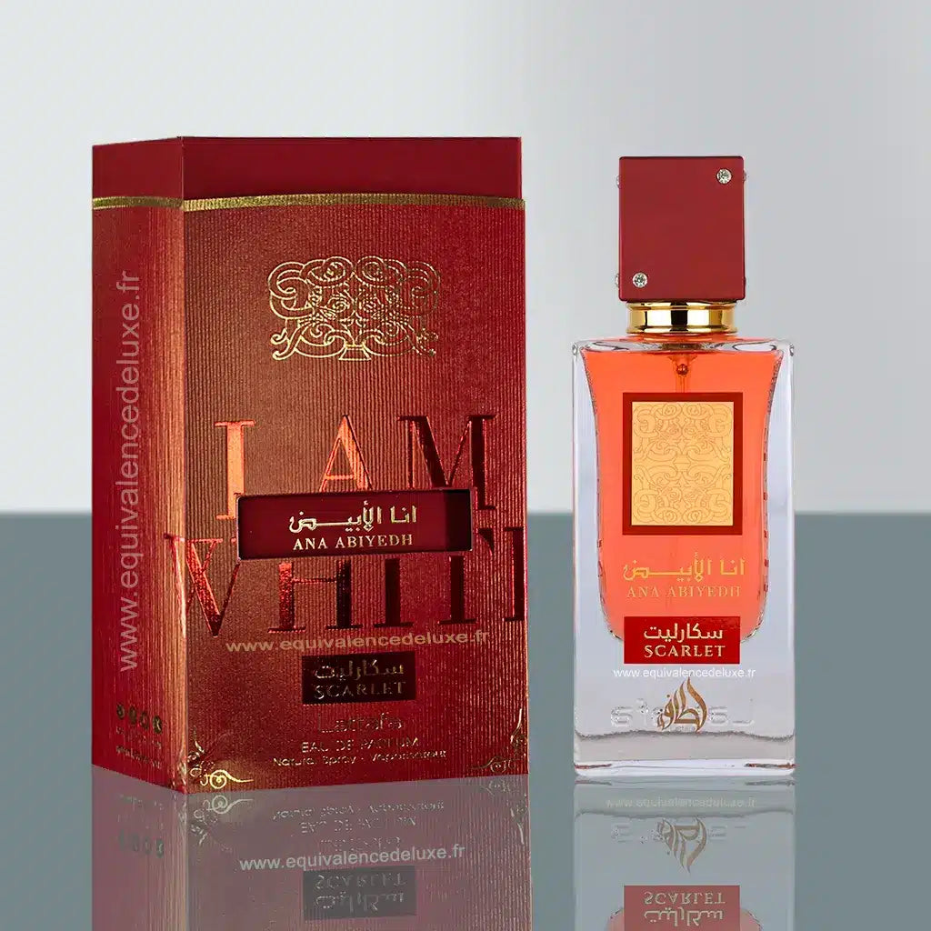 Ana Abiyedh Scarlet – Eau de Parfum Floral Fruité Gourmand Unisexe 100ml | Lattafa