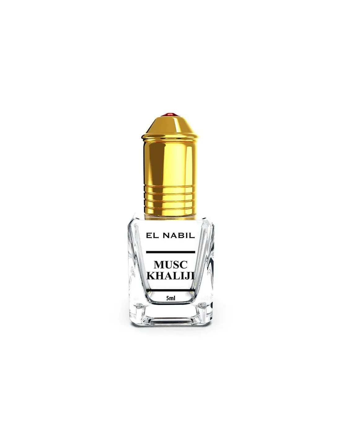 Musc Khaliji – El Nabil – Extrait de Parfum Homme 5 ml Sans Alcool